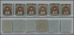 EUROPA - SVIZZERA - 1926 - Francobolli In Franchigia Con Cifra Di Controllo (Unif. 2A/7A) - Serie Completa Di 6 Valori - - Other & Unclassified