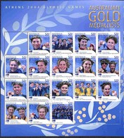 OLTREMARE - AUSTRALIA - 2004 - Minifoglio Medaglie D’oro Australiani Atene (2335/2351) - Gomma Integra (45) - Autres & Non Classés