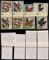 OLTREMARE - BURUNDI - 1968 - Farfalle - Formato Grande (423/426 + 432/435 Aerea) - Gomma Integra - Other & Unclassified