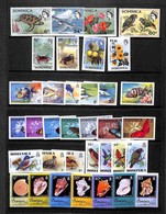 OLTREMARE - DOMINICA - 1970/1976 - Flora E Fauna - 6 Serie Complete Del Periodo - Gomma Integra - Andere & Zonder Classificatie