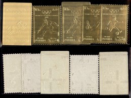 OLTREMARE - FUJEIRA - 1972 - Olimpiadi Monaco (1092B + 1280 A+B + 1282A + 1404A) - Insieme Di 5 Valori In Foglia D’oro - - Other & Unclassified