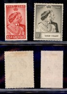 OLTREMARE - GHANA - 1948 - Nozze D’Argento (132/133) - Serie Completa - Gomma Originale - Other & Unclassified