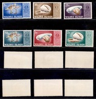 OLTREMARE - MALDIVE - 1968 - Uccelli E Conchiglie (289/294) - Serie Completa - Gomma Integra - Andere & Zonder Classificatie