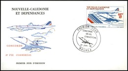 OLTREMARE - NUOVA CALEDONIA - 1976 - 147 Fr Concorde (572) - FDC 21.1.76 - Sonstige & Ohne Zuordnung