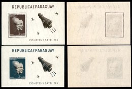 OLTREMARE - PARAGUAY - 1962 - Foglietti Razzi E Satelliti (Block 26/27) - Gomma Integra - Other & Unclassified