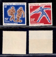 OLTREMARE - POLINESIA FRANCESE - 1963 - Giochi Del Sud Pacifico (28/29) - Serie Completa - Gomma Integra (32) - Other & Unclassified