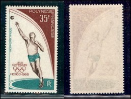 OLTREMARE - POLINESIA FRANCESE - 1968 - 35 Franchi Olimpiadi Messico (89) - Gomma Integra (22) - Otros & Sin Clasificación
