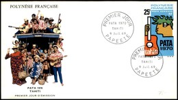 OLTREMARE - POLINESIA FRANCESE - 1969 - 25 Fr Pata ‘70 (93) - FDC 9.7.69 - Sonstige & Ohne Zuordnung