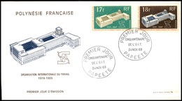 OLTREMARE - POLINESIA FRANCESE - 1969 - O.I.T. (101/102) - FDC 24.11.69 - Sonstige & Ohne Zuordnung