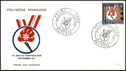 OLTREMARE - POLINESIA FRANCESE - 1971 - 20 Fr IV Giochi Sud Pacifico (126) - FDC 26.1.71 - Autres & Non Classés