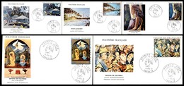 OLTREMARE - POLINESIA FRANCESE - 1971 - Artisti Polinesiani (145/149) - Serie Completa - 5 FDC 15.12.71 - Andere & Zonder Classificatie