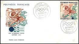 OLTREMARE - POLINESIA FRANCESE - 1972 - 20 Fr Sapporo (152) - FDC 25.1.72 - Andere & Zonder Classificatie