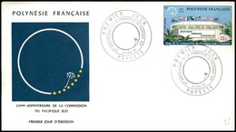 OLTREMARE - POLINESIA FRANCESE - 1972 - 21 Fr Commissione Pacifico Del Sud (153) - FDC 5.2.72 - Otros & Sin Clasificación