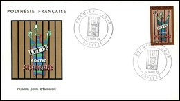 OLTREMARE - POLINESIA FRANCESE - 1972 - 20 Fr Alcolismo (154) - FDC 24.3.72 - Sonstige & Ohne Zuordnung