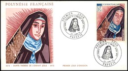 OLTREMARE - POLINESIA FRANCESE - 1973 - 85 Fr Santa Teresa (163) - FDC 23,1,73 - Sonstige & Ohne Zuordnung