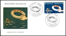 OLTREMARE - POLINESIA FRANCESE - 1974 - 21 Fr Protezione Animali (177) - FDC 9.5.74 - Other & Unclassified