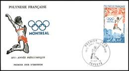 OLTREMARE - POLINESIA FRANCESE - 1975 - 44 Fr Pre Olimpiadi (201) - FDC 15.10.75 - Other & Unclassified