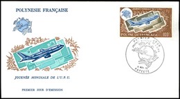 OLTREMARE - POLINESIA FRANCESE - 1975 - 100 Fr UPU (202) - FDC 5.11.75 - Andere & Zonder Classificatie