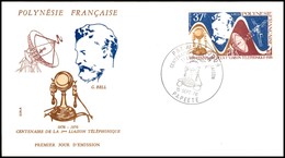 OLTREMARE - POLINESIA FRANCESE - 1976 - 37 Fr Bell (222) - FDC 15.9.76 - Other & Unclassified