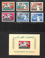 OLTREMARE - QATAR - 1966 - Olimpiadi Messico (135/140 + Block 7) - Serie Completa + Foglietto - Gomma Integra (40+) - Andere & Zonder Classificatie