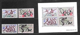 OLTREMARE - REPUBBLICA CENTRAFRICANA - 1964 - Olimpiadi Tokyo (59/62 + Block 2) - Serie Completa + Foglietto - Gomma Int - Sonstige & Ohne Zuordnung