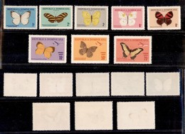 OLTREMARE - REPUBBLICA DOMINICANA - 1966 - Farfalle (868/875) - Serie Completa - Gomma Integra - Other & Unclassified