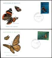 OLTREMARE - ST. PIERRE ET MIQUELON - 1975 - Farfalle (505/506) - Serie Completa - 2 FDC 17.7.75 - Other & Unclassified