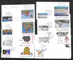 OLTREMARE - WALLIS ET FUTUNA - 1978/1987 - 8 FDC Del Periodo - Andere & Zonder Classificatie