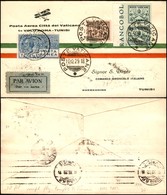POSTA AEREA - AEROGRAMMI - PRIMI VOLI - ITALIA - 1929 (10 Dicembre) - Vaticano Tunisi - Aerogramma Del Volo - Otros & Sin Clasificación