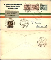 POSTA AEREA - AEROGRAMMI - PRIMI VOLI - ITALIA - 1930 (12 Marzo) - Vaticano Genova - Aerogramma FDC Speciale - Andere & Zonder Classificatie