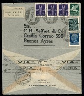 POSTA AEREA - AEROGRAMMI - PRIMI VOLI - ITALIA - 1935 (3 Febbraio) - Aerogramma Da Ventimiglia A Buenos Aires - Otros & Sin Clasificación