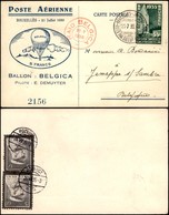 POSTA AEREA - AEROGRAMMI - PRIMI VOLI - BELGIO - 1935 (21 Luglio) - Raid Belgica - Cartolina Speciale Lanciata Su Roztuc - Andere & Zonder Classificatie