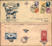 POSTA AEREA - AEROGRAMMI - PRIMI VOLI - FRANCIA - 1947 (11 Dicembre) - Parigi Saigon - Aerogramma Speciale Della Manifes - Andere & Zonder Classificatie