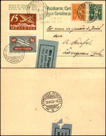 POSTA AEREA - AEROGRAMMI - PRIMI VOLI - SVIZZERA - 1923 (19 Giugno) - Aerogramma Da Ginevra A Langnan - Datario Con Anno - Other & Unclassified