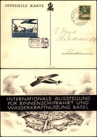 POSTA AEREA - AEROGRAMMI - PRIMI VOLI - SVIZZERA - 1926 (29 Agosto) - Basel Internationale Ausstellung - Cartolina Uffic - Autres & Non Classés