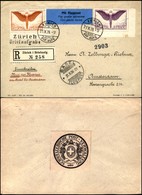 POSTA AEREA - AEROGRAMMI - PRIMI VOLI - SVIZZERA - 1926 (21 Ottobre) - Basel Amsterdam - Aerogramma Raccomandato Da Zuri - Sonstige & Ohne Zuordnung