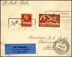 POSTA AEREA - AEROGRAMMI - PRIMI VOLI - SVIZZERA - 1927 (8 Agosto) - St. Gallen Basel - Aerogramma Del Volo - Sonstige & Ohne Zuordnung