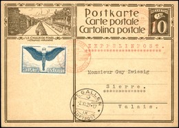 POSTA AEREA - AEROGRAMMI - PRIMI VOLI - SVIZZERA - 1929 (2 Novembre) - Zeppelinpost Schweizerflug - Aerogramma Da St. Ga - Autres & Non Classés