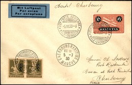 POSTA AEREA - AEROGRAMMI - PRIMI VOLI - SVIZZERA - 1930 (5 Luglio) - Bale Cherbourg - Aerogramma Del Volo - Other & Unclassified
