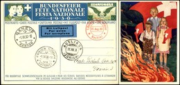POSTA AEREA - AEROGRAMMI - PRIMI VOLI - SVIZZERA - 1930 (31 Agosto) - Segelflug Bachtel Auslikon - Cartolina Postale Per - Autres & Non Classés
