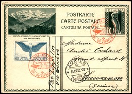 POSTA AEREA - AEROGRAMMI - PRIMI VOLI - SVIZZERA - 1930 (14 Settembre) - Geneve Aviation/Vol Du Zeppelin - Aerogramma Pe - Andere & Zonder Classificatie