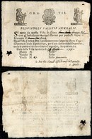 DOCUMENTI - VARIE - CARTOLINE - 1761 (3 Agosto) - Fede Di Sanità - Trasporto Di Bovini A Noale - Other & Unclassified