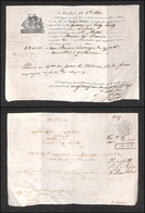 DOCUMENTI - VARIE - CARTOLINE - 1850 (12 Ottobre) - Marsiglia - Polizza Di Carico Per Malta - Andere & Zonder Classificatie