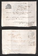 DOCUMENTI - VARIE - CARTOLINE - 1850 (12 Ottobre) - Marsiglia - Polizza Di Carico Per Malta - Altri & Non Classificati