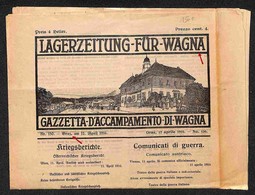 DOCUMENTI - VARIE - CARTOLINE - Graz 12.4.16 - Lager Di Wagna - Gazzetta D’Accampamento - Autres & Non Classés
