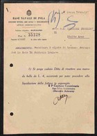 DOCUMENTI - VARIE - CARTOLINE - Base Navale Di Pola - 1942 (4 Marzo) - Documento Amministrativo - Altri & Non Classificati