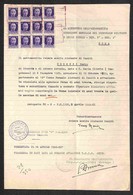 DOCUMENTI - VARIE - CARTOLINE - Uso Fiscale - Comando Campo Base/C.S.I.R. - Dodici Pezzi Del 50 Cent (251 - Regno) Annul - Other & Unclassified