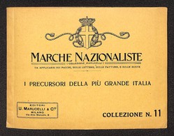 DOCUMENTI - VARIE - CARTOLINE - Marche Nazionaliste Collezione N. 11 - Libretto Originale Del 1917 Delle Etichette “I Pr - Sonstige & Ohne Zuordnung