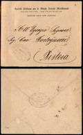 DOCUMENTI - VARIE - CARTOLINE - Società Italiana Per Le S.F.M./Rete Adriatica (in Verde) - Busta In Franchigia Per Pisto - Otros & Sin Clasificación