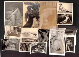 DOCUMENTI - VARIE - CARTOLINE - EROTISMO - 19 Fotografie D’epoca Di Nudi Femminili - Altri & Non Classificati